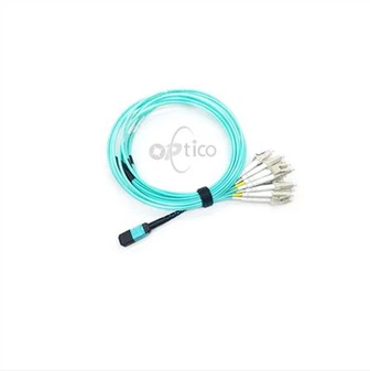 12F MPO LC OM3 Breakout-Kabel
